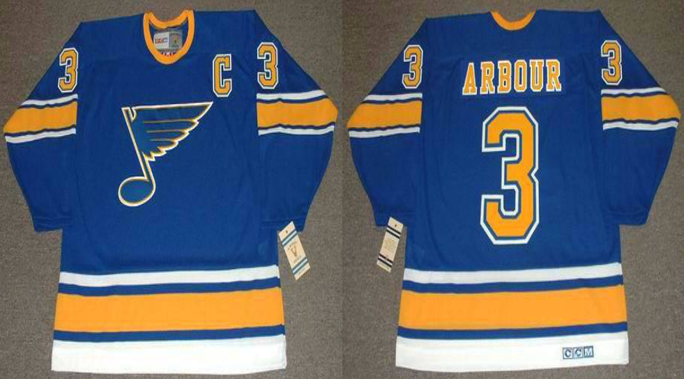 2019 Men St.Louis Blues #3 Arbour blue CCM NHL jerseys->st.louis blues->NHL Jersey